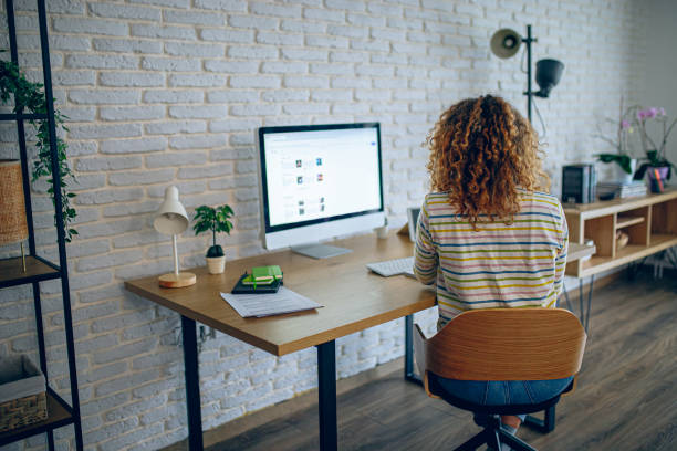 istock Woman working at her home office 2190349975
