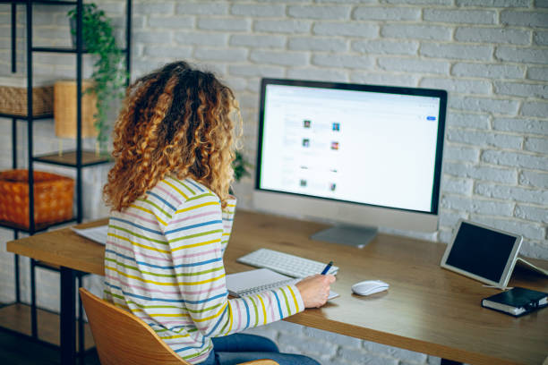 istock Woman working at her home office 2190350225