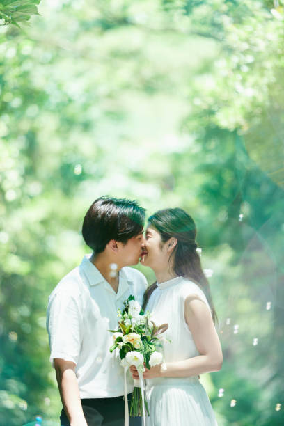 istock A wedding couple kissing 2190351086