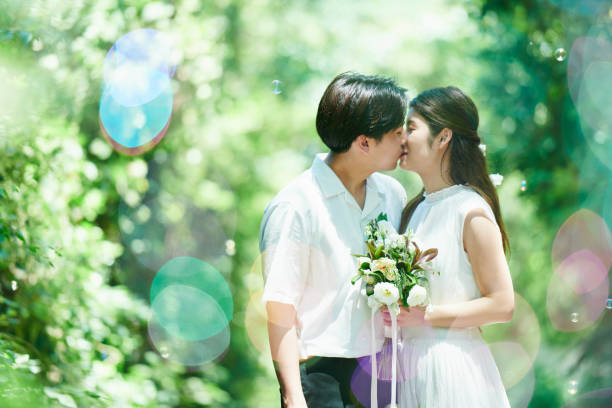 istock A wedding couple kissing 2190351475