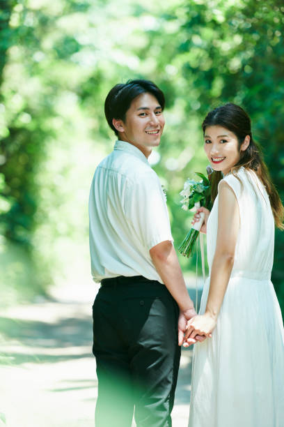 istock Portrait of a wedding couple 2190351764