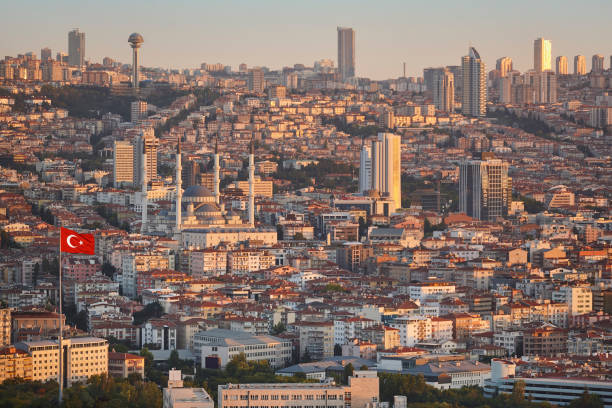 istock Ankara skyline at sunset. Turkish capital cityscape. Turkey 2190358959