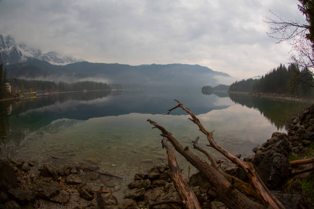 istock Elbsee ,Over bridges along the lake loop from Immenhofen is an easy hike. 2190358972