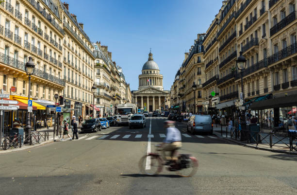 istock Cyclists with traffic in Paris 2190359815