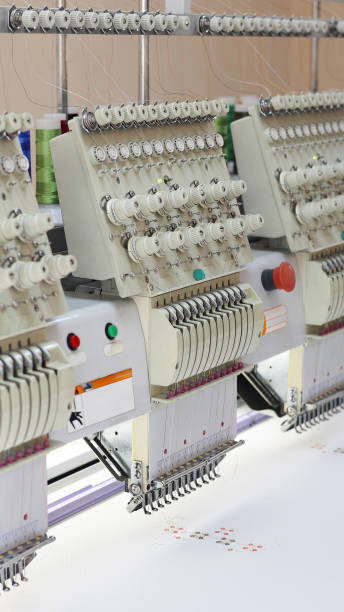 istock A large industrial embroidery machine in a sewing workshop, representing advanced textile production and craftsmanship. small business, embroidery, fashion branding, and national clothing manufacturi 2190365882