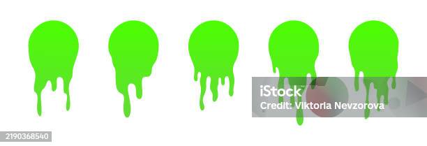Dripping Go Dripping Green Goo With Splashes And Blot Effects Mucus Texture Blobs ...