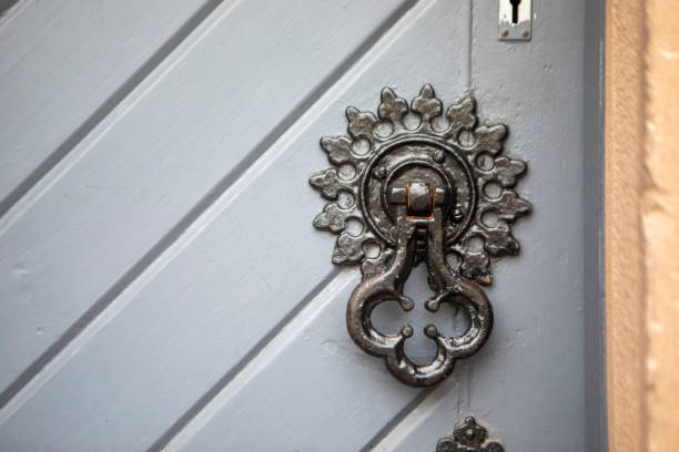 istock Ornate door knocker on a Scottish church 2190375211
