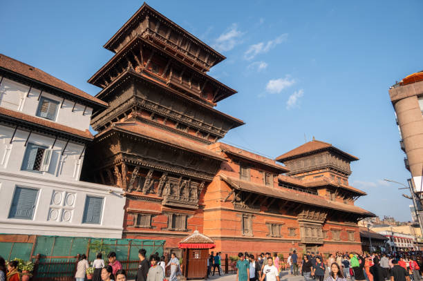 Kathmandu, Nepal : October-14-2023 : Kathmandu Durbar Square is a historically and culturally significant site in Kathmandu.