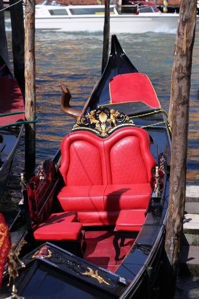 istock Venice gondola boat seat 2190381443