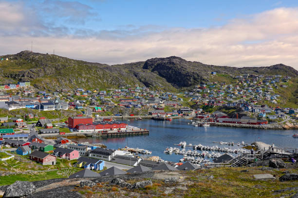 istock Harbor view in Qaqortoq Greenland 2190382453