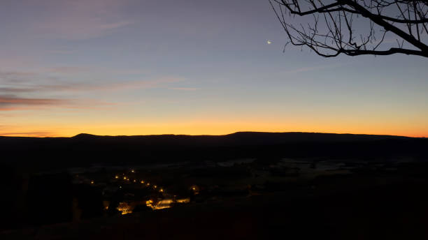 Sunrise, mountain, nature, beauty