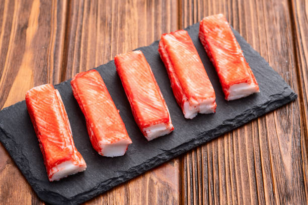 istock Crab sticks from fish surimi photography . Top view 2190398210