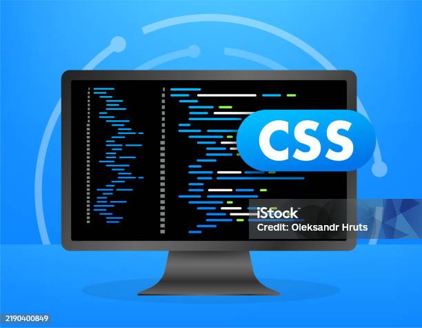 Css Program Images Computer Screen Showing Css Programming Language Code Stock ...