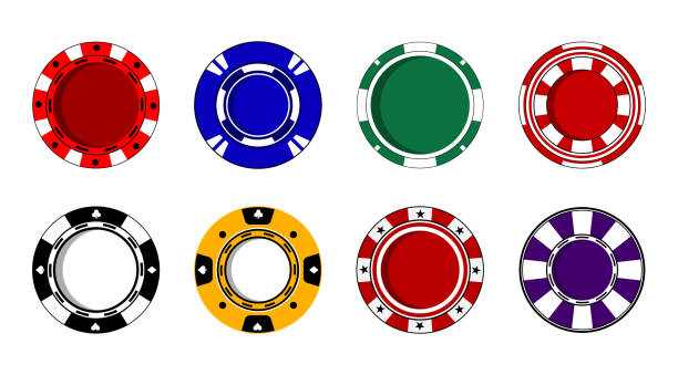 istock Isolated Casino Chips illustration design, Gamble graphic elements, Entertainment clip art, Poker Chips, Editable vector stock 2190403045