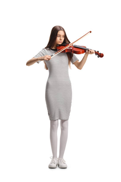 istock Teenage female violinist playing 2190405262