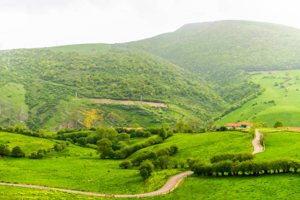 istock Fields, towns, villages, and rivers of the Pyrenees 2190405488