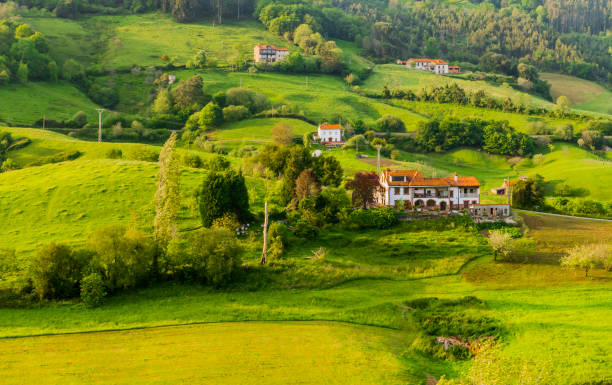 istock Fields, towns, villages, and rivers of the Pyrenees 2190405756