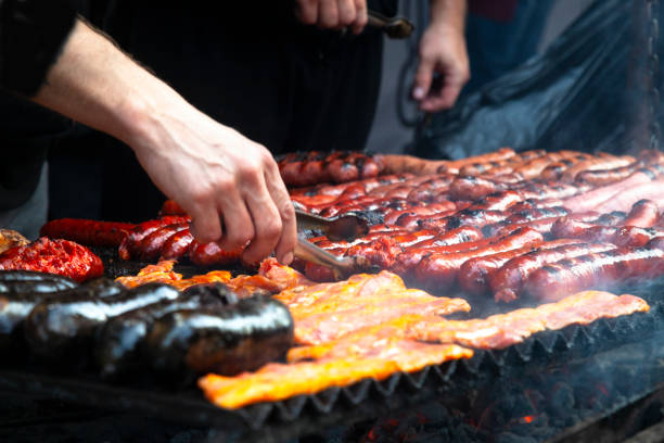 istock Food truck grill 2190407660