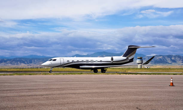 istock Business Jet at an Airport 2190408340