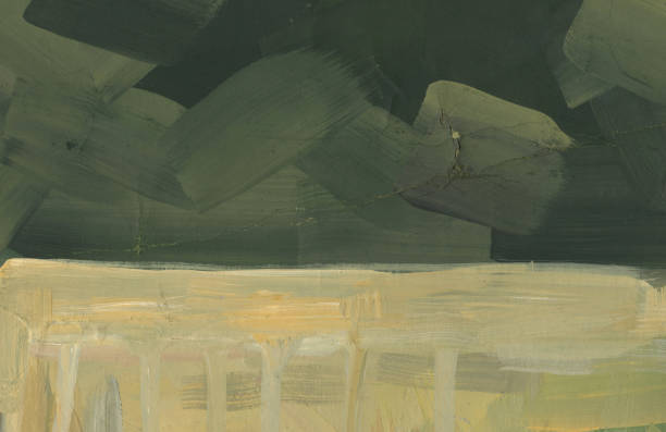 istock Expression of painting color and brushstroke.  Abstract illustration for background 2190408760