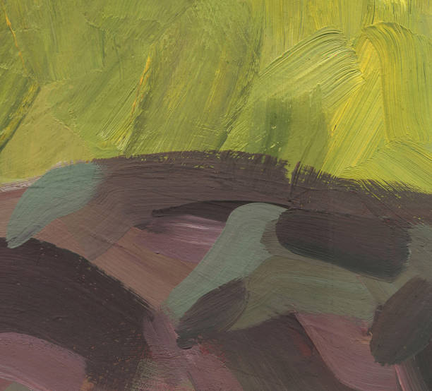 istock Expression of painting color and brushstroke.  Abstract illustration for background 2190408889