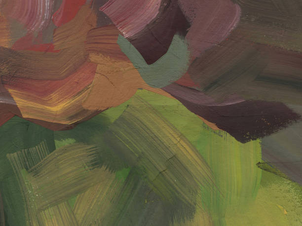 istock Expression of painting color and brushstroke.  Abstract illustration for background 2190408932