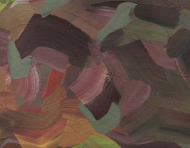 istock Expression of painting color and brushstroke.  Abstract illustration for background 2190408959