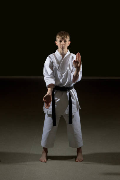istock Teenage Male Karate Black Belt 2190411364