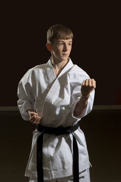 istock Teenage Male Karate Black Belt 2190412062