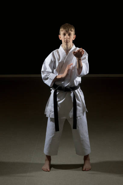 istock Teenage Male Karate Black Belt 2190412991