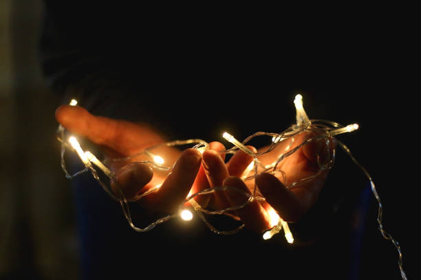 istock Holding Fairy Lights 2190415319