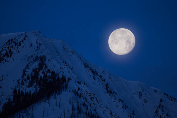 Beautiful and colorful Himalayan landscape during Moonrise near Munsyari, Uttarakhand, India, Asia.