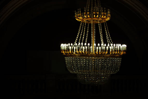 A lights in the dark.