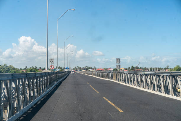 istock The Floating Bridge over the Berbice River in Guyana 2190423928