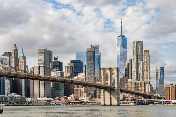 istock NYC Skyline with Clouds in the Sky 2190429916