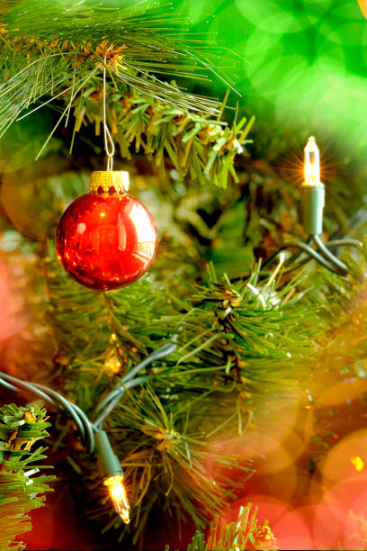 istock Christmas Decorations and Lights Red and Green Celebrating 2190430934