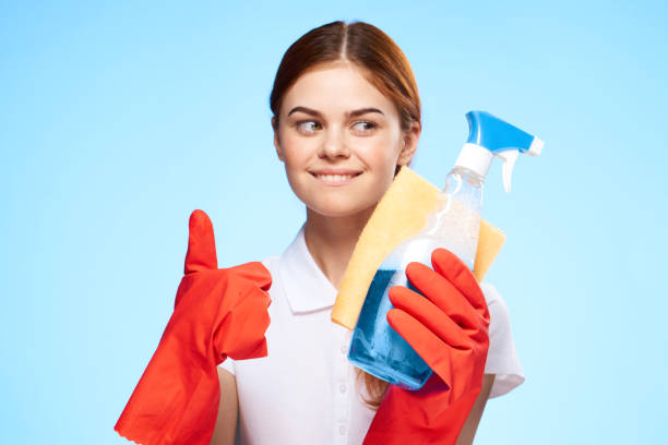 istock cleaning lady wearing rubber gloves detergents housework service professional 2190437650