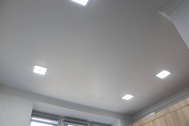 istock Discover Modern Ceiling Design with seamless LED Fixtures in a captivating room 2190441329