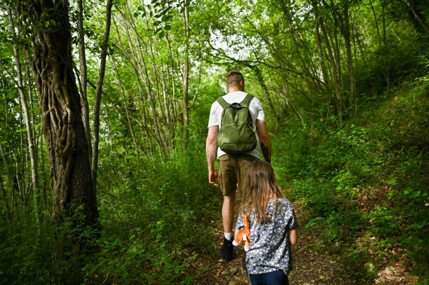 istock Hiking in weekend in woodland. 2190449619