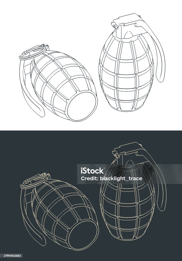 Fragmentation Rounds Hand Fragmentation Grenade Illustrations Stock Illustration - Download ...
