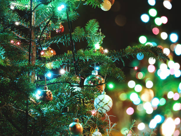 istock Christmas tree ornament at night in Japan 2190457478