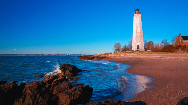 istock The New Haven Lighthouse in Connecticut 2190458398