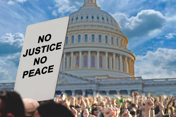 Peaceful Protest No Justice No Peace at the Capitol