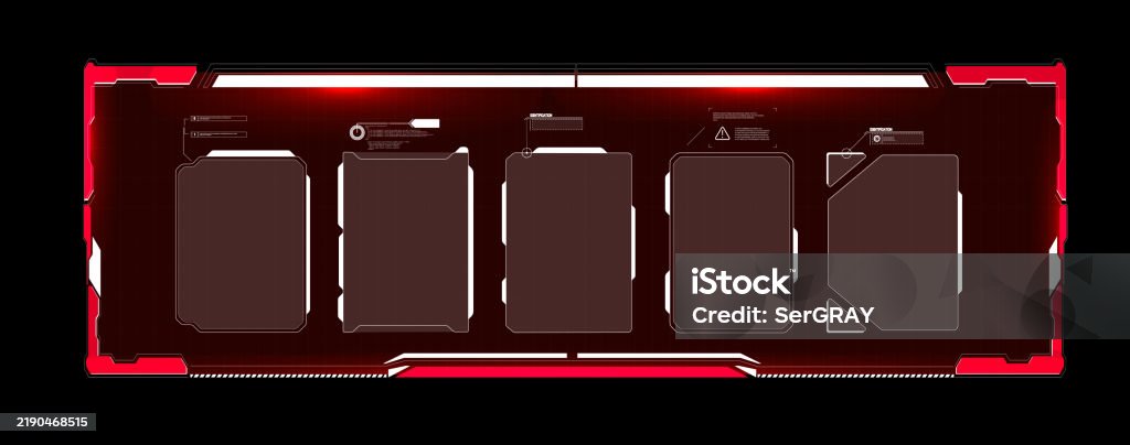 Control Panel Red Futuristic Control Panel Design With Illuminated Red Accents For ...