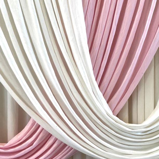 istock White and pink curtain with pattern of lines 2190471803