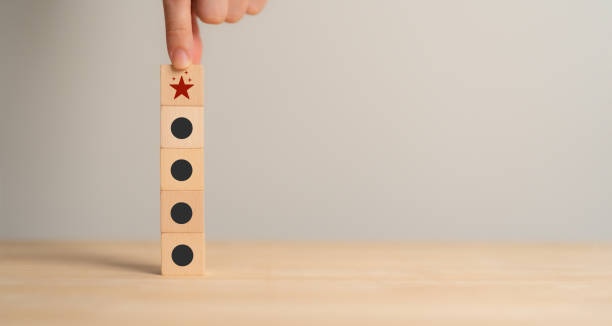 istock Differentiation, value added, marketing strategy concept. Wooden blocks with special, limited, exclusive, VIP, made to order, customization icons. Provide uniqueness, product or service positioning. 2190476794