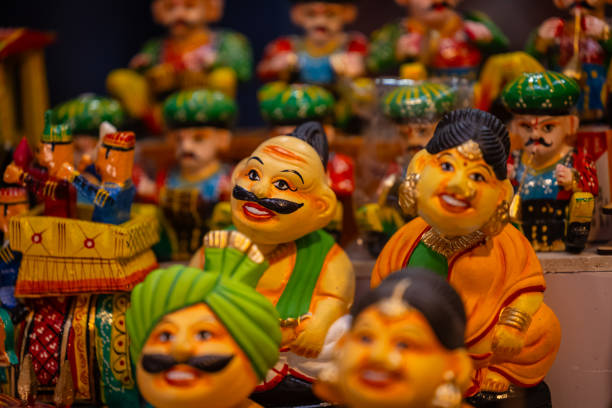 istock Handmade colorful wooden toys 2190482357