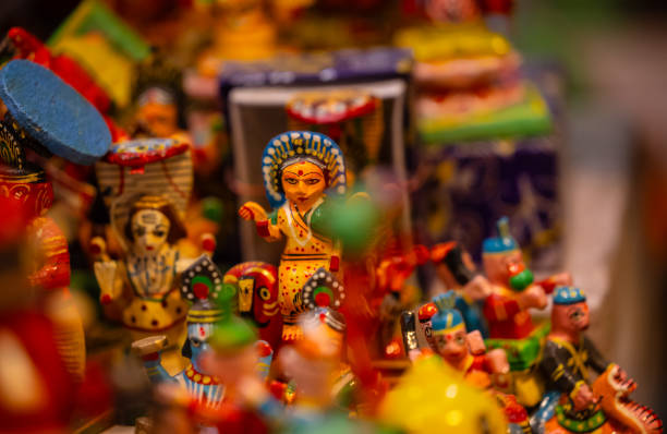 istock Handmade colorful wooden toys 2190482448
