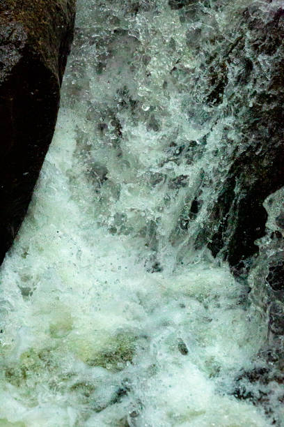 istock Patterns revealed in Andrew Brook waterfall in Newbury, New Hampshire. 2190484159