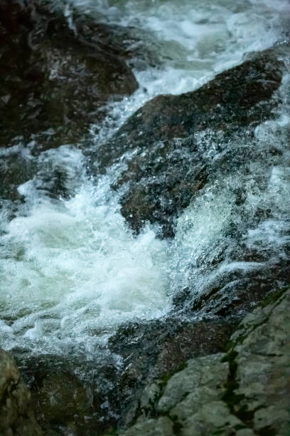 istock Stop action in a waterfall on Andrews Brook, New Hampshire. 2190484261
